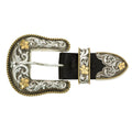 Montana Silversmiths Antiqued Two Tone Filigree 1.5" 3 Piece Buckle Set-61565