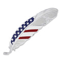 Montana Silversmiths Stars & Stripes USA Flag Hat Feather-HF4692USA