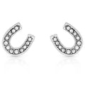 Montana Silversmiths Crystal Clear Stuck On Luck Post Earrings-ER808