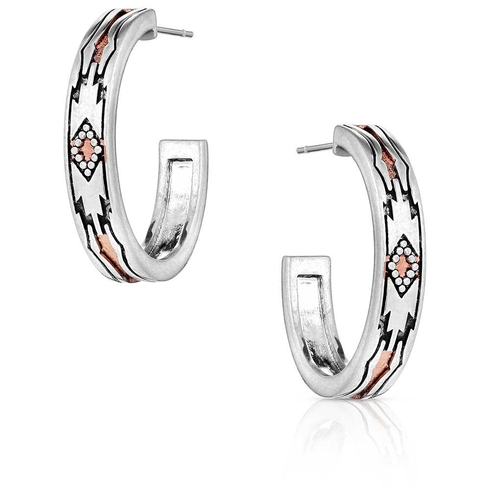Montana Silversmiths Western Sands Hoop Earrings-ER6114