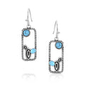 Montana Silversmiths Desert Mirage Turquoise Earrings-ER6327