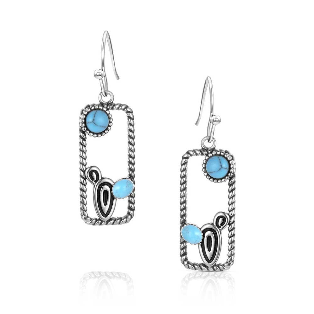 Montana Silversmiths Desert Mirage Turquoise Earrings-ER6327