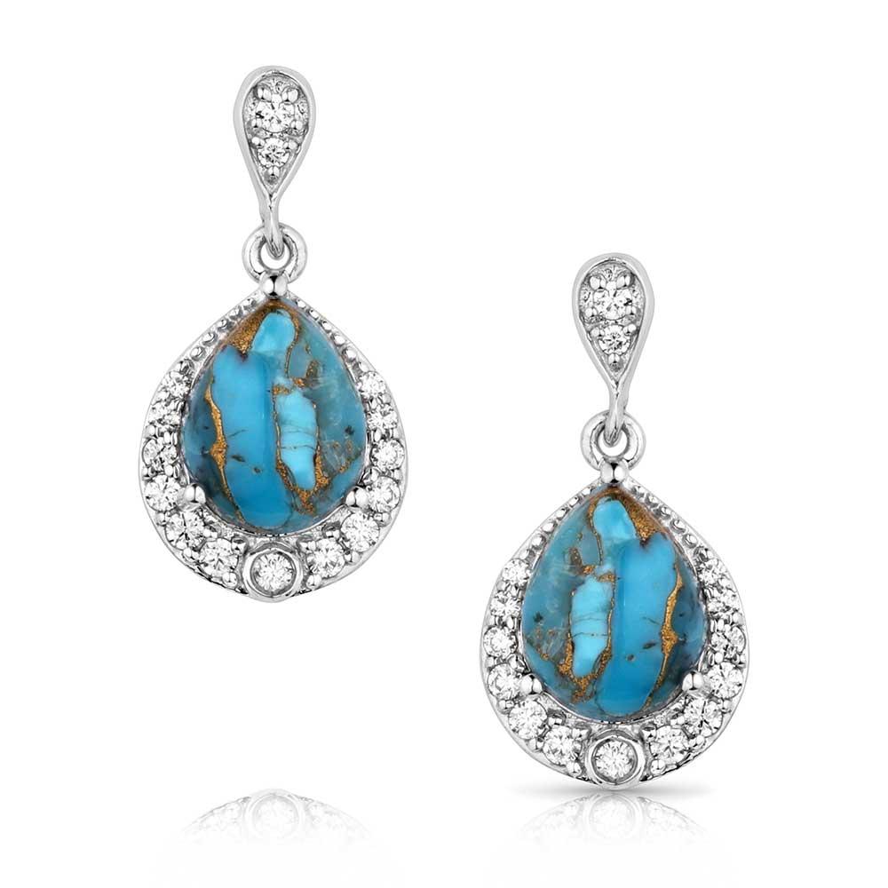 Montana Silversmiths Blue Rivers Turquoise Earrings-ER5958