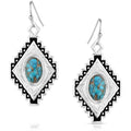 Montana Silversmiths Diamond Of The West Turquoise Earrings-ER5661