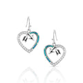 Montana Silversmiths Follow Your Arrow Opal Heart Earrings-ER3949