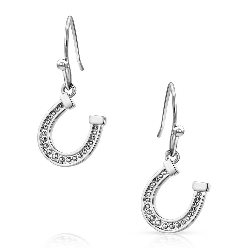 Montana Silversmiths Dainty Horseshoe Earrings-ER5941