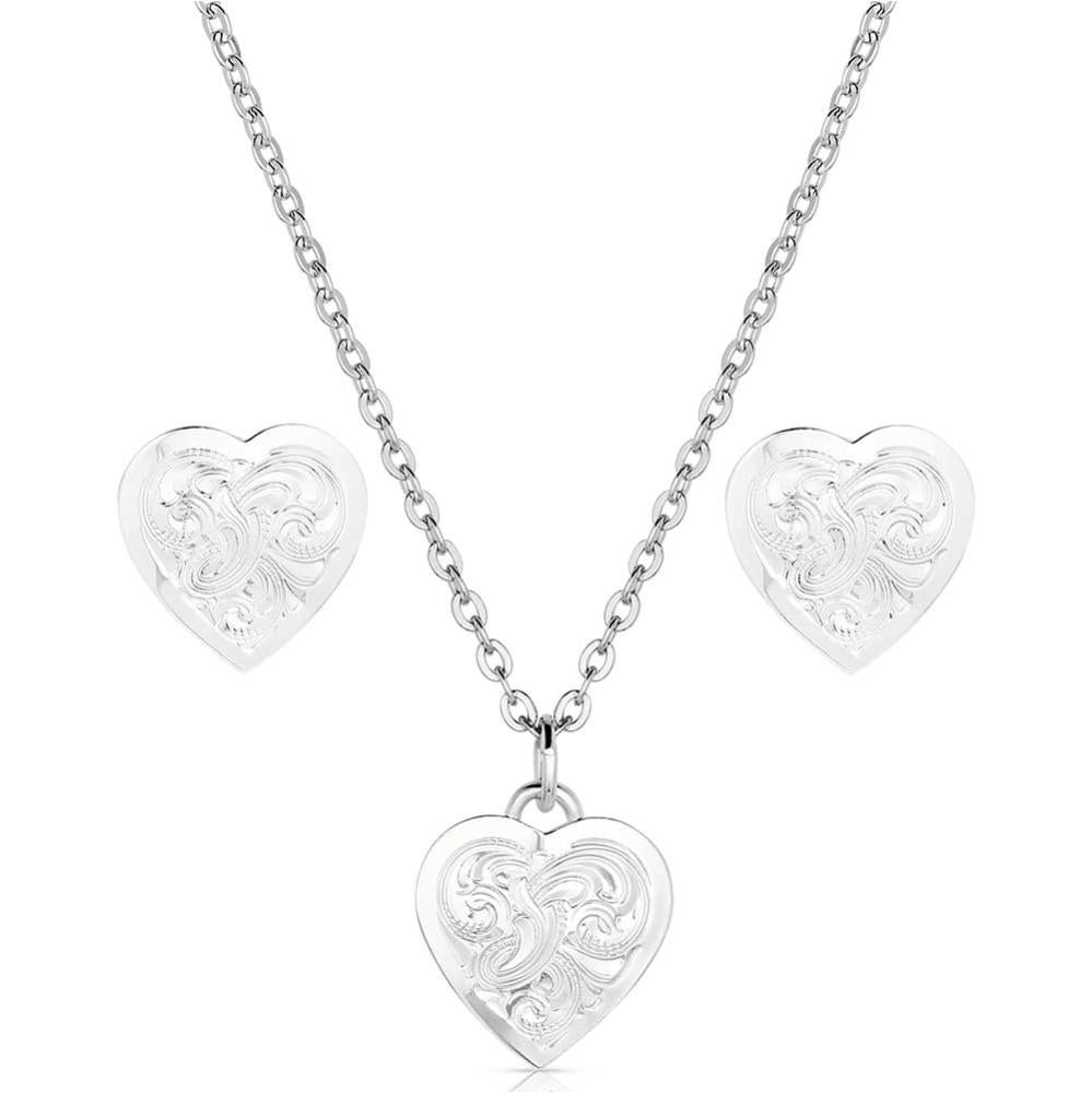 Montana Silversmiths Pure Heart Jewelry Set-JS220