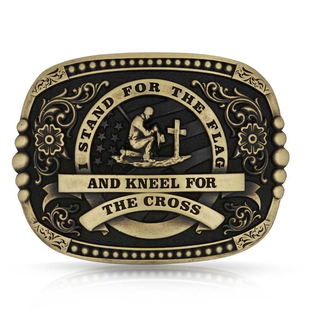 Montana Silversmiths Kneel For The Cross Buckle-A1040C