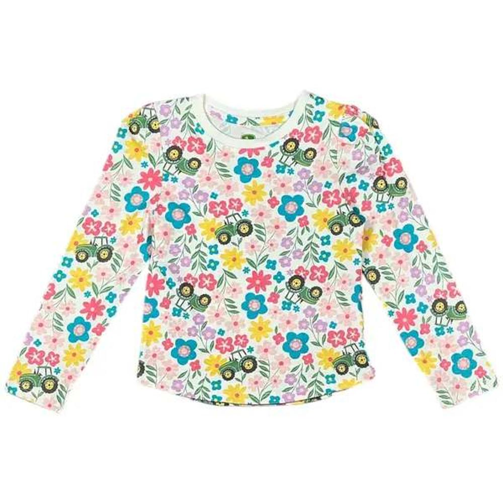 John Deere Kids Jd Kids Tractor Floral Tee-75T5129JR