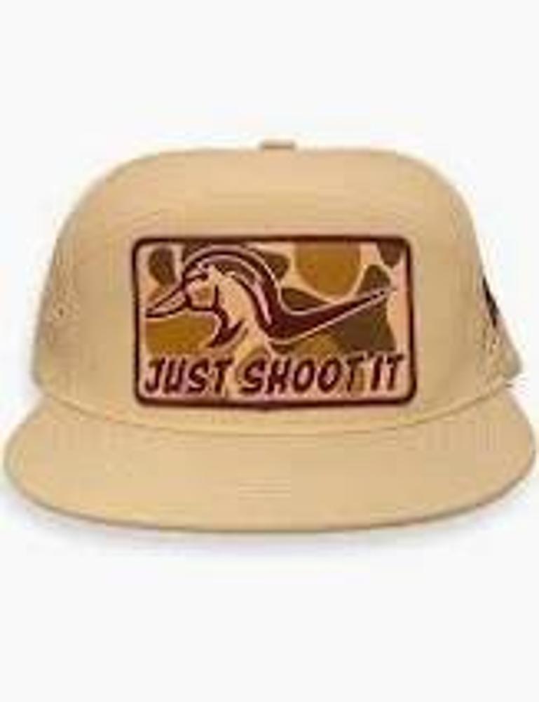 Cactus Alley Hats Just Shoot It- Camo - Zapped Caramel Laser Holes/ Caramel Rope, Snapback Cap-ZPD101-P181