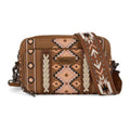 Montana West Wrangler Southwestern Pattern Dual Sided Print Crossbody Purse With Wallet Comp-WG2207-3005BR