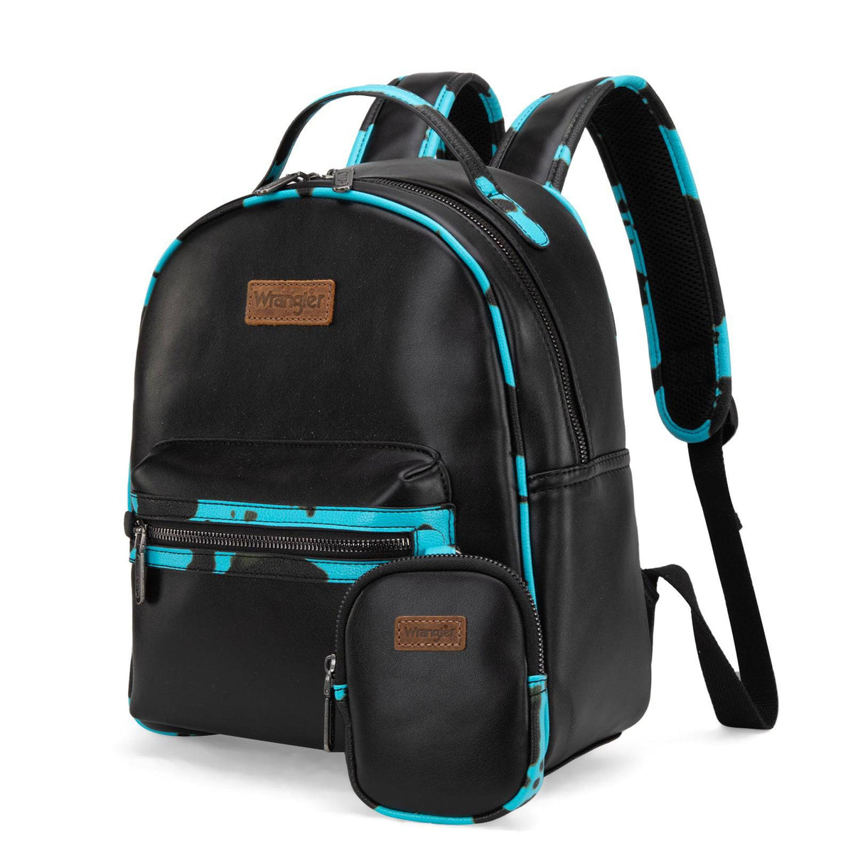 Montana West Wrangler Cow Print Backpack w/ Coin Pouch-WG102-8603TQ