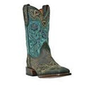 Dan Post Womens Sq. Turq Blue Bird Western Cowgirl Boot-DP2914