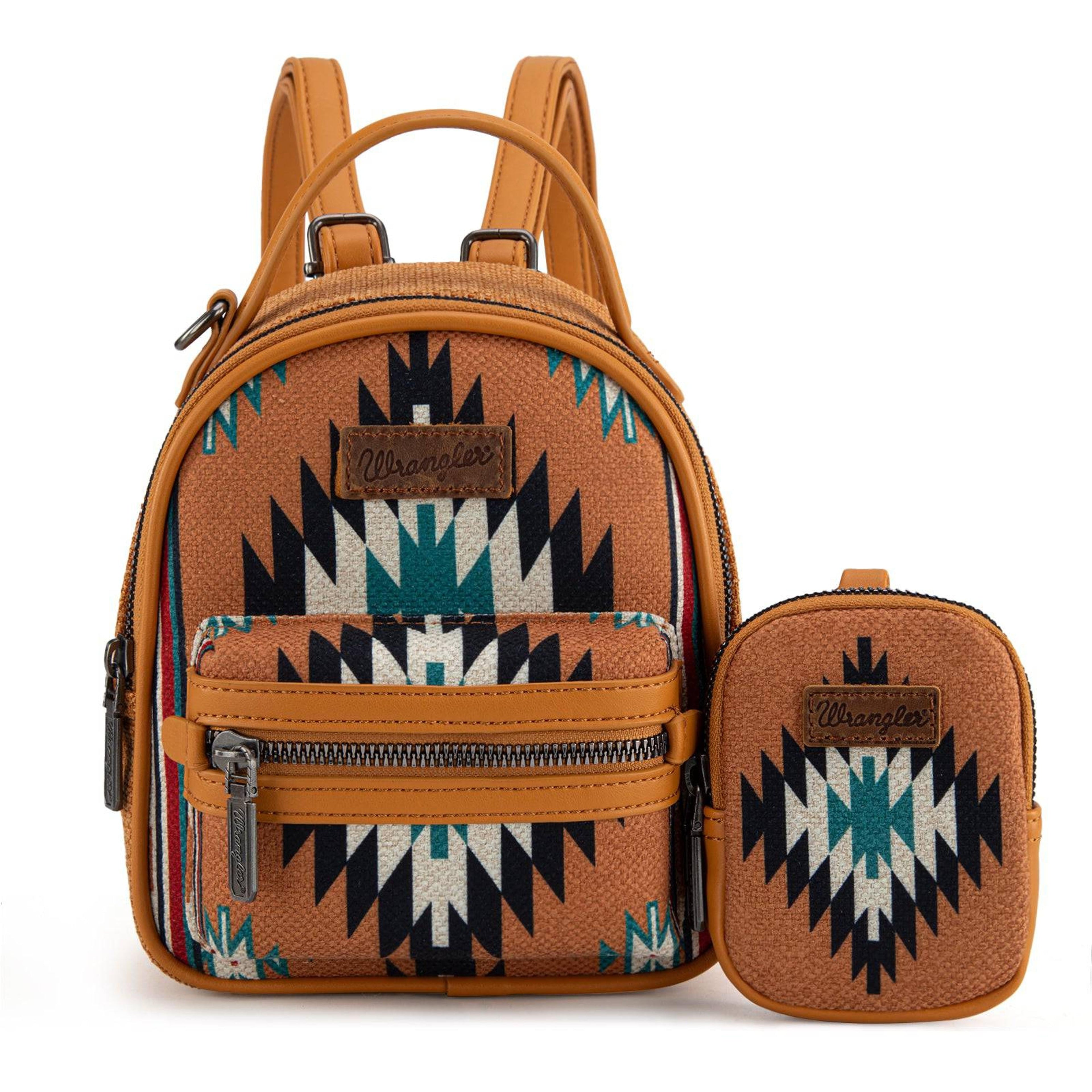 Montana West Wrangler Southwestern Mini Backpack w/ Coin Pouch-WG174-8601OR