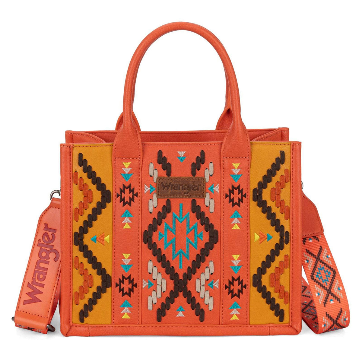 Montana West Wrangler Aztec Tote/Crossbody Bag-WG2214-8120OR