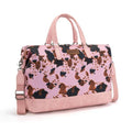 Montana West Wrangler Cow Print Weekender Bag-WG133-5110PK