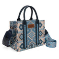 Montana West Wrangler Aztec Pattern Dual Sided Print -Tote/Crossbody -Jean-WG2209-8120SJEN