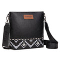 Montana West Wrangler Aztec Print Crossbody Bag -Black-WG297G-8360BK