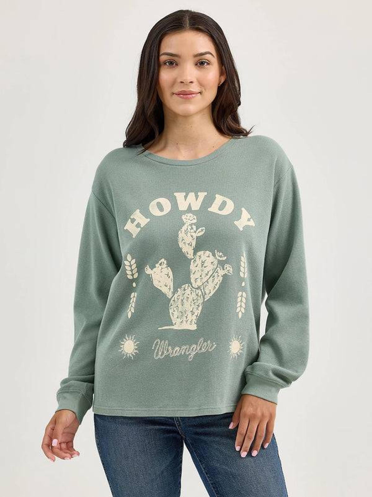 Wrangler Womens Long-Sleeve Girlfriend Tee-112365770