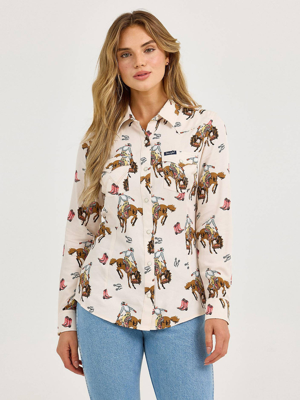 Wrangler Womens Retro Snap Shirt-112367280