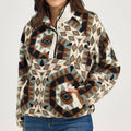 Wrangler Retro Western Vintage Sherpa Snap Pullover