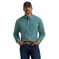 Wrangler Mens ? Performance Long Sleeve Shirt - Snaps Green-112368052