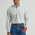 Wrangler Mens George Strait Collection One Pocket Long Sleeve Shirt White 8-112368202