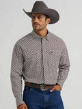 Wrangler Mens ? George Strait Collection Troubadour Long Sleeve Shirt White-112368211