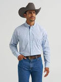 Wrangler Mens George Strait Collection Two Pocket Long Sleeve Shirt White-112368231