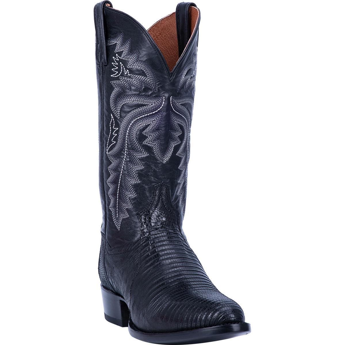 Dan Post Mens Winston Lizard Leather Western Boot Blk-DP3050R