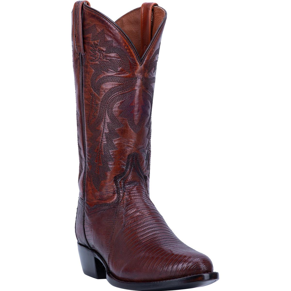 Dan Post Mens Winston Lizard Leather Western Boot Tan-DP3051R
