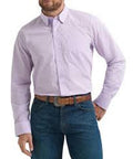 Wrangler Mens ? X Cody Johnson Long Sleeve Shirt - Classic Fit Pink-112368038