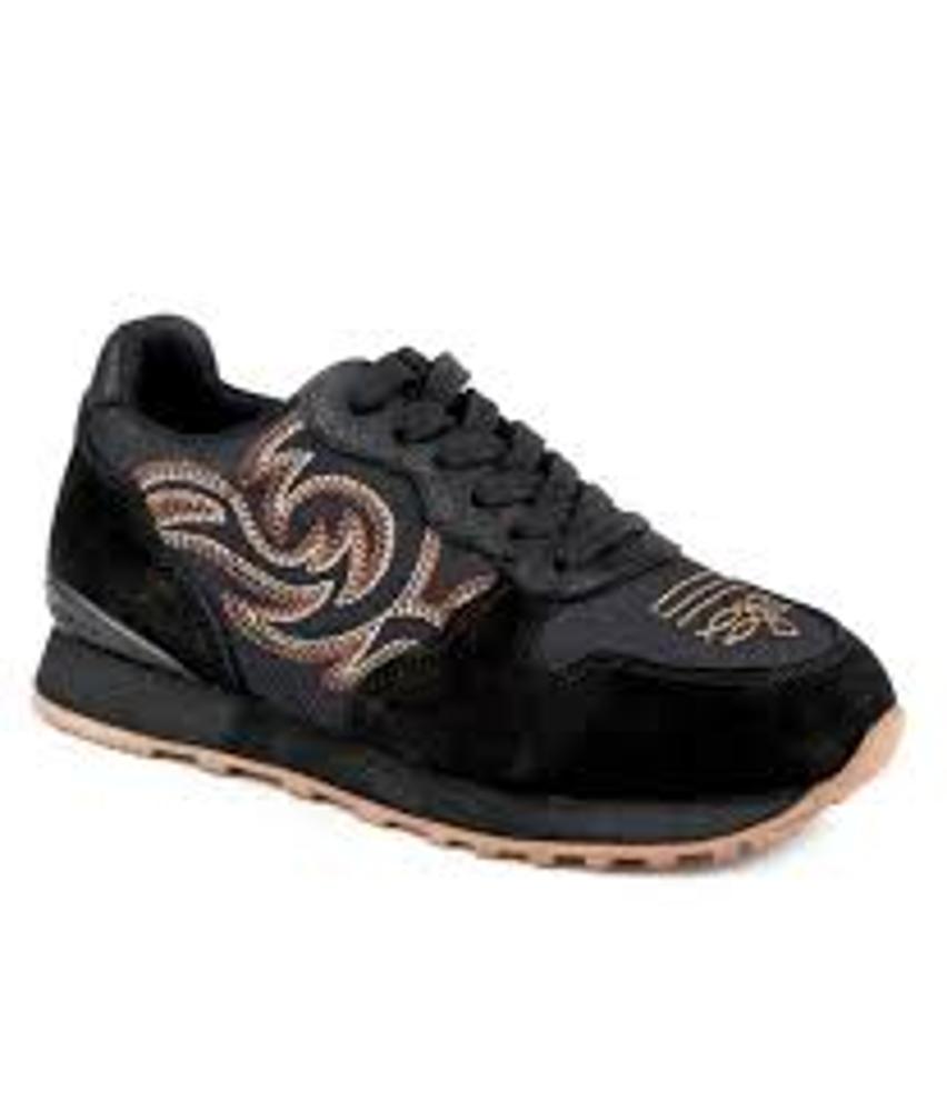Roper Womens Giddyup Western Stitch Jogger Shoe - Blue-21-1797-3793BL