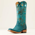 Ariat Womens Futurity Suede Caiman Belly Cutter Toe Boot-10050967