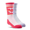 Ariat Socks - Nester Kid's - Gallop Stripe Crew 2-Pair Mutli-AR4572-999