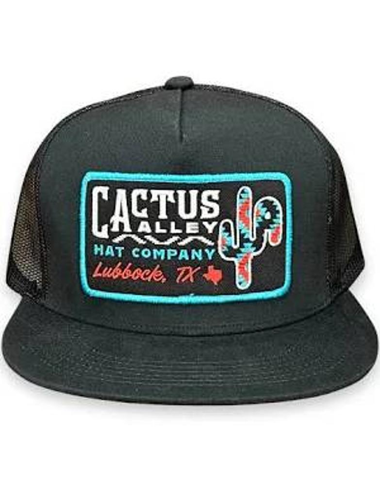 Cactus Alley Hats New Mexico - Ca 6006 Black/ Black Mesh, Snapback Cap (2025)-6006BLK-P243
