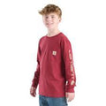 Carhartt Kids Long-sleeve Pocket T-shirt-CA6746-R124-Y