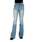 Roper Womens Tin Haul Libby Fit Flare 101BU - Burgundy-54-595-101BU