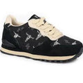 Roper Womens Giddyup Longhorn Suede Jogger Shoe - Blue-21-1797-3707BL