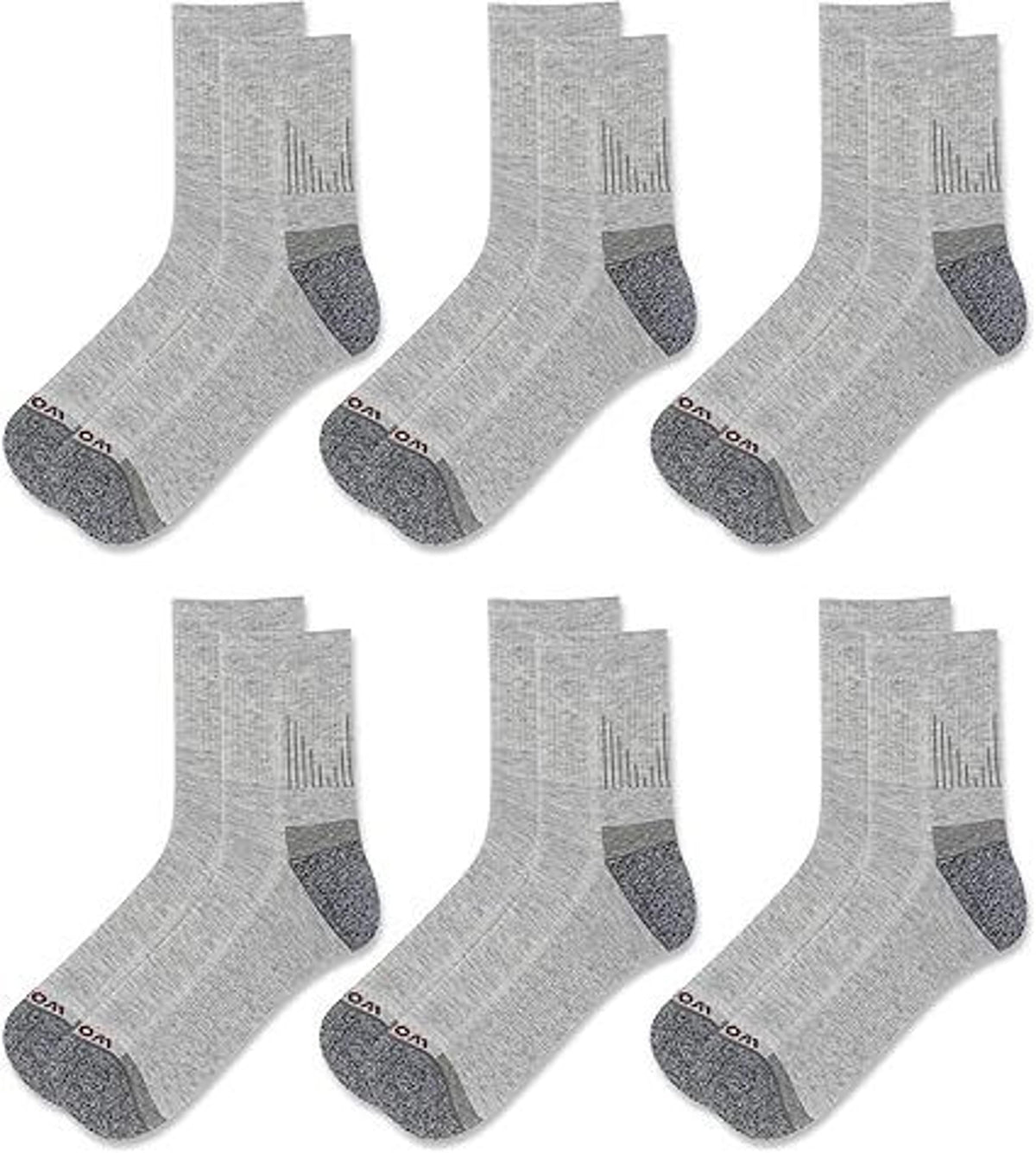Wolverine Performance Work Quarter Socks 6pk