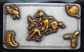 M and F Western Nocona Steer Wrestling Belt Bucklebuckle - Mens