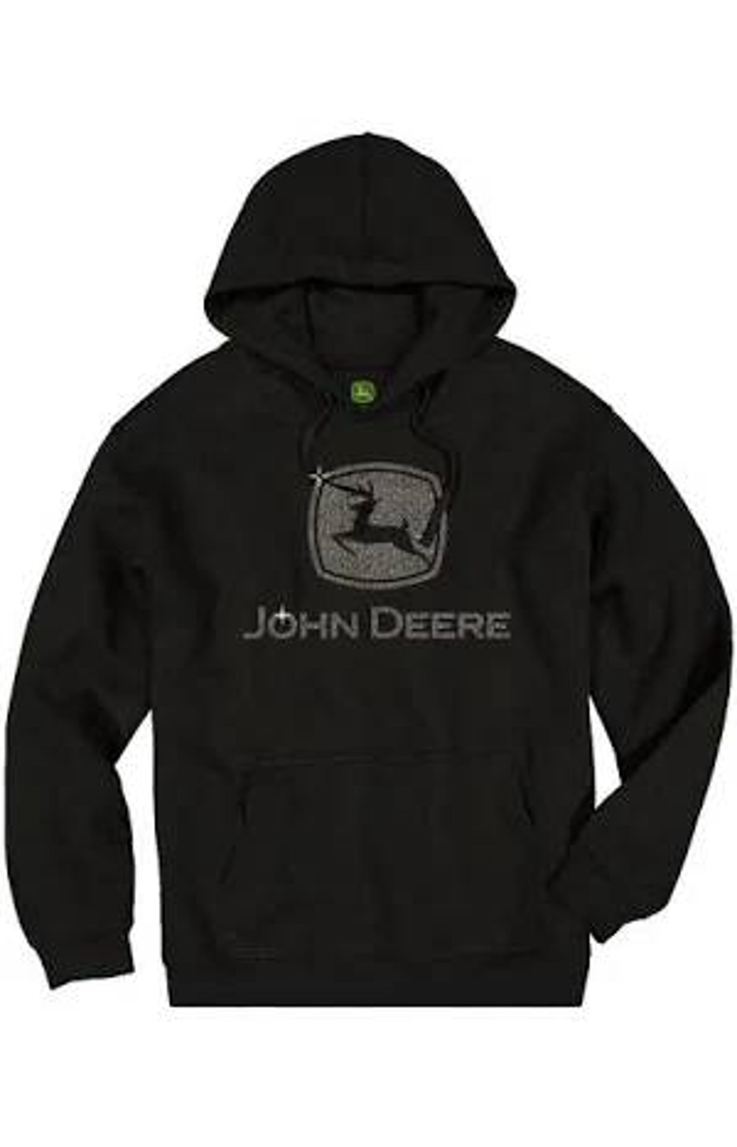 John Deere Womens Glitter Logo Sweatshirt-02V0-02WS-JDR-CP1