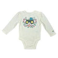 John Deere Kids Jd Kids Girls Tractor Needlepoint Bodysuit-65C5157JR