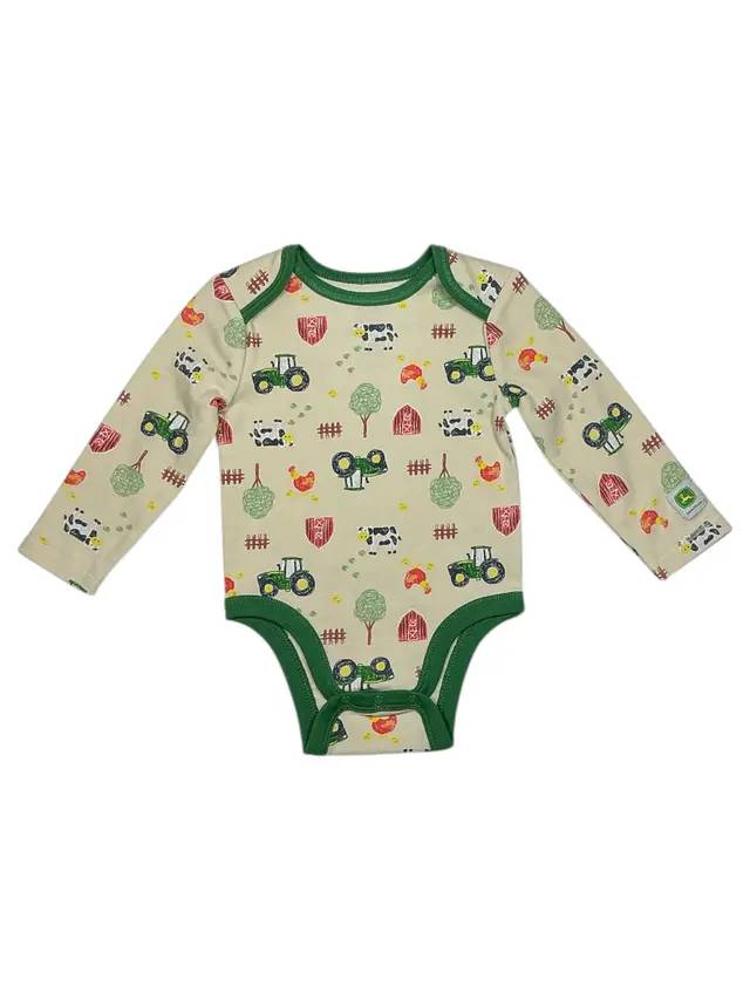 John Deere Jd Kids Boy's Barn Yard Scribble Bodysuit-15C5138JR
