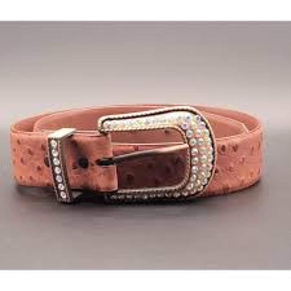 Gem-Dandy Womens Faux Ostrich Belt-8467790-230