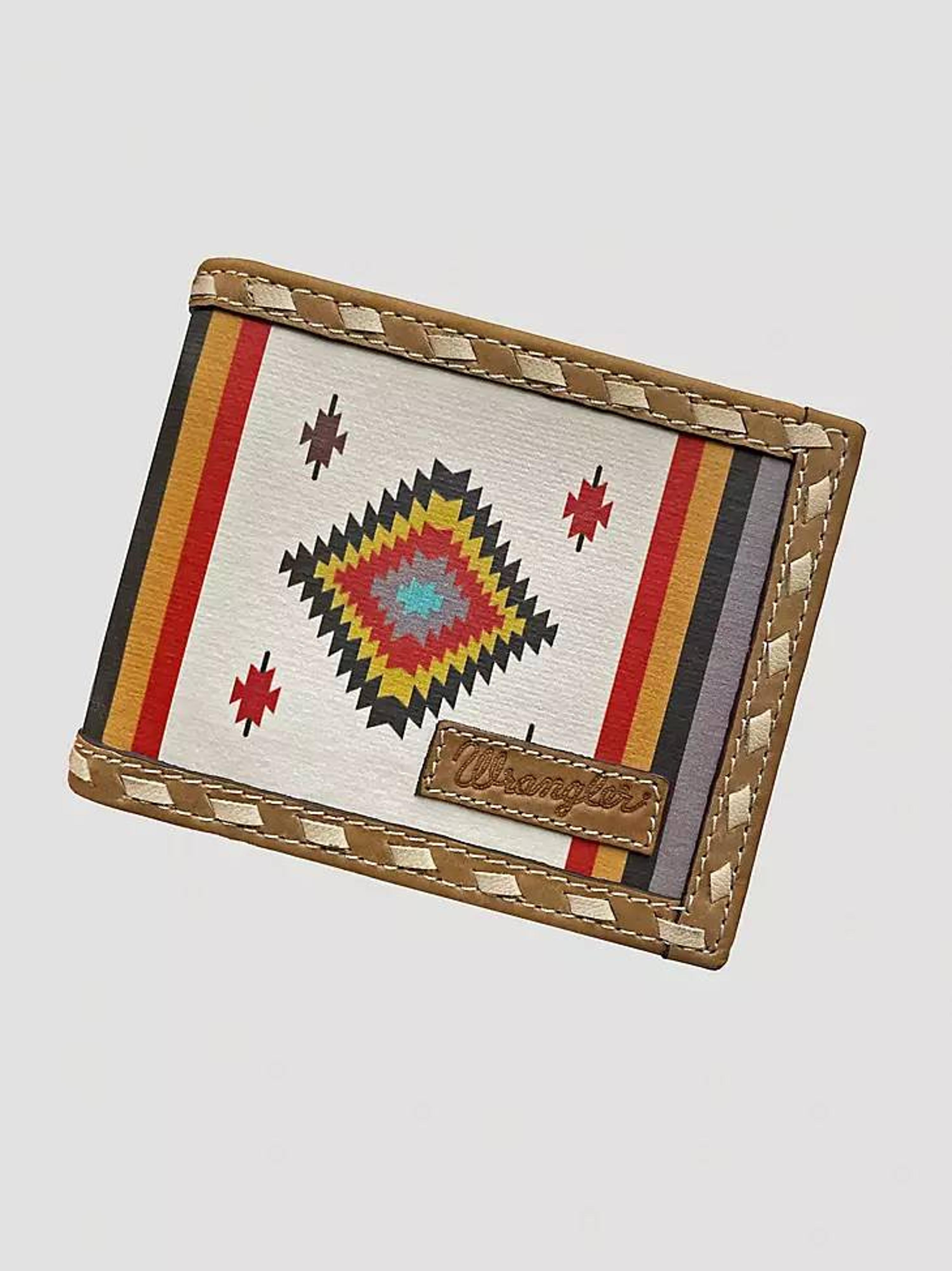 Gem-Dandy Wrangler Southwest Print Bi-fold Wallet-7604002-210