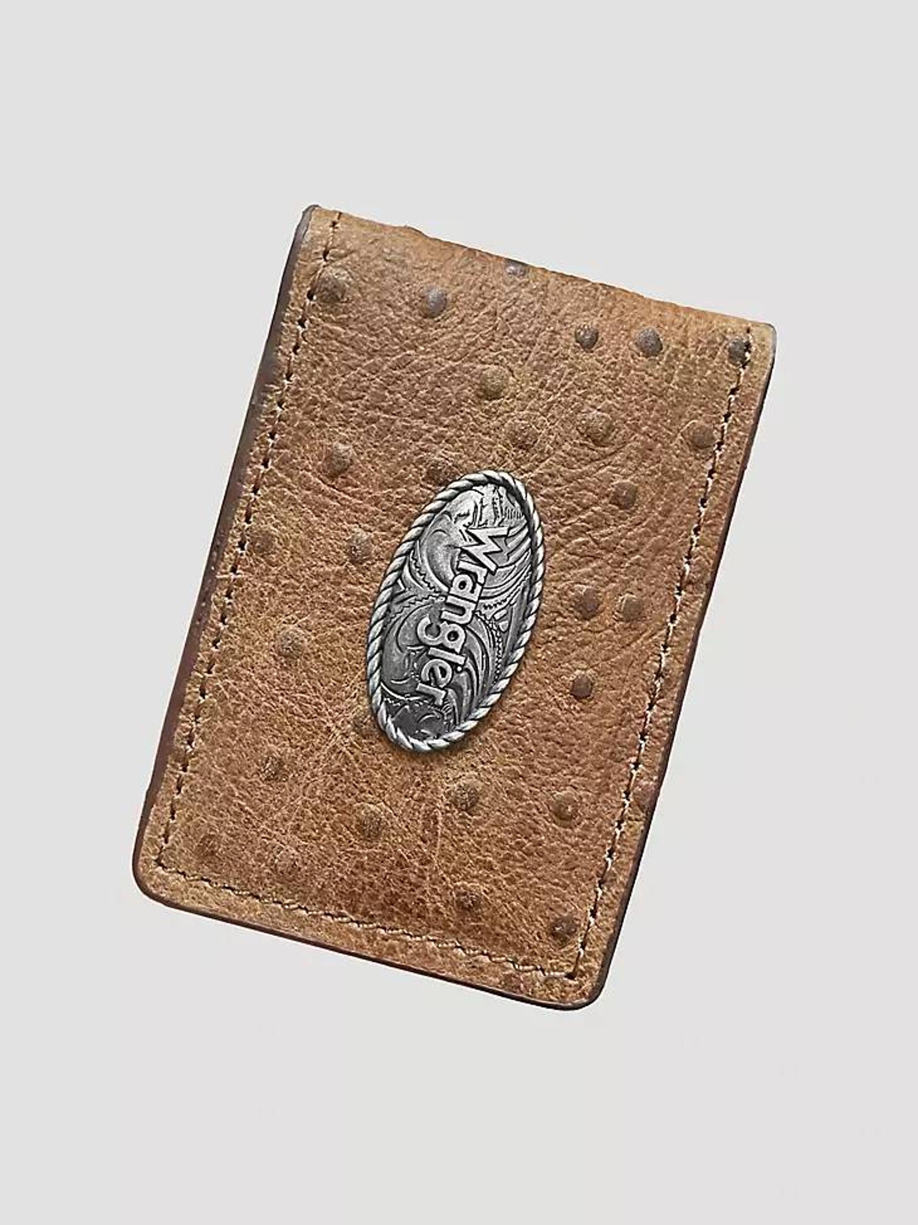 Gem-Dandy Wrangler Embossed Ostrich Money Clip-7603004-210