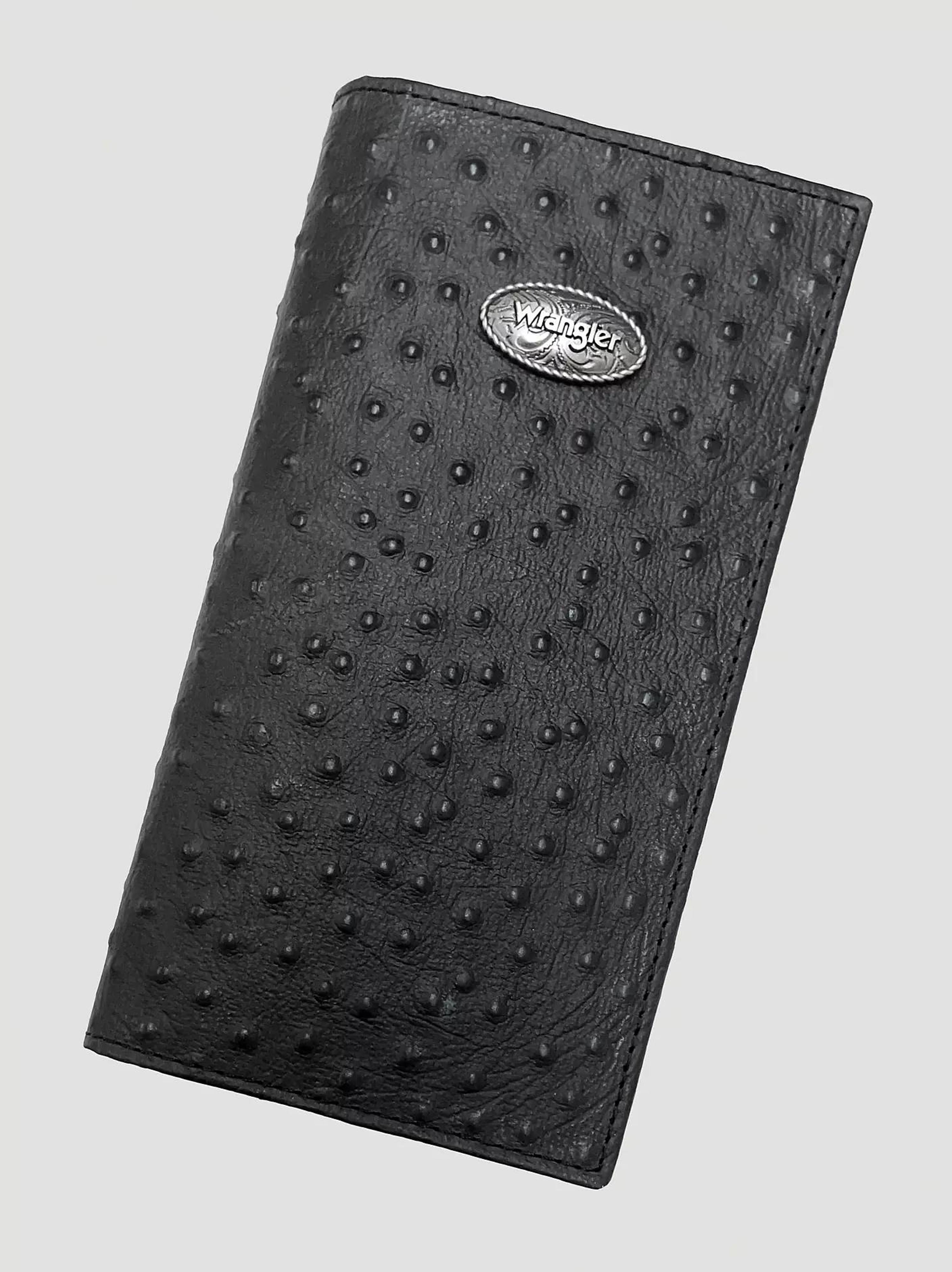 Gem-Dandy Wrangler Embossed Ostrich Checkbook-7603003-001