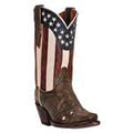 Dan Post Womens Liberty Tan Vintage Stars+stri Western Cowgirl Boot-DP3586