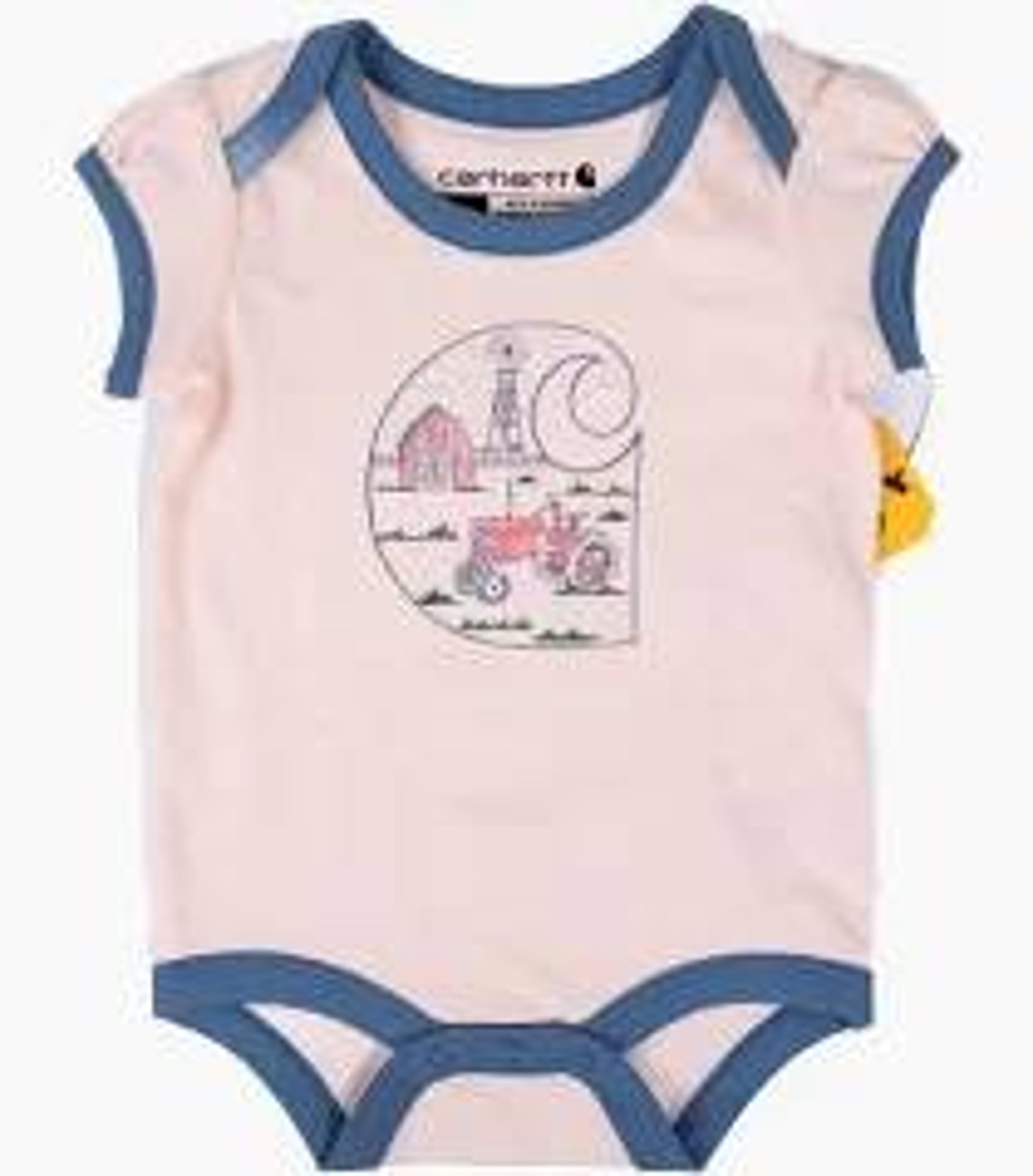 Carhartt Kids Short-sleeve Tractor Bodysuit-CA7190-P365-I